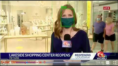 Mask and Social Distancing Detection demo