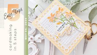 Dainty Layers & Soft Yellow Tones | Cardmaking in 5 Steps | Spellbinders Summertime Collection screenshot 3