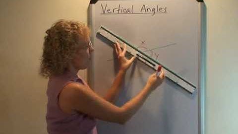 Vertical Angles - a proof on video