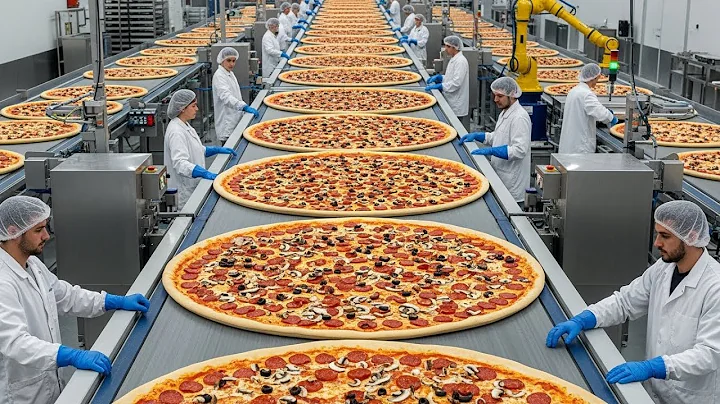“The Amazing Process of Making Frozen Pizza in a Mega Factory”