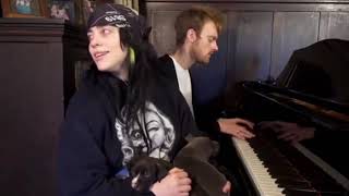 Billie Eilish \& Finneas - Everything I wanted (James Corden Live) at Home