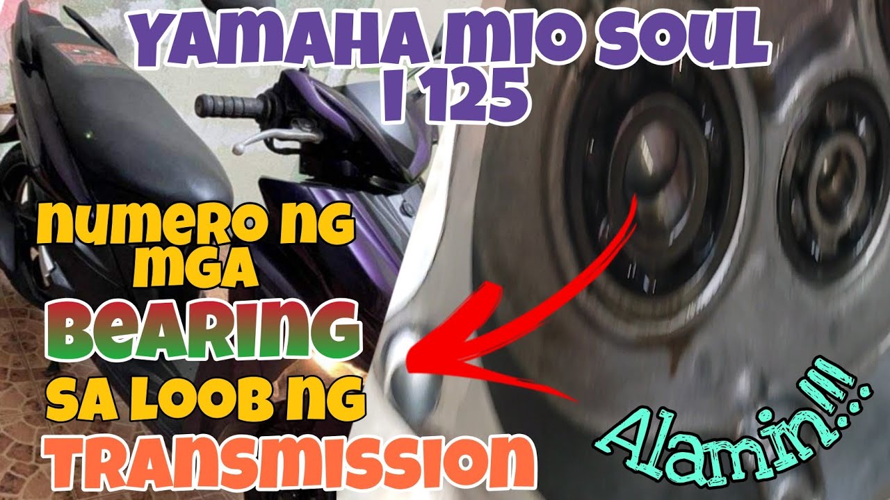 Yamaha Mio Soul i 125 Numero ng mga Bearing sa Loob ng Transmission. Alamin.