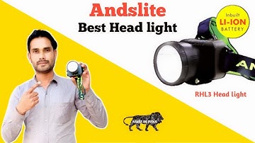 Andslite RHL3 Head Light | Best Head Torch Light In India | Head Torch Light | Andslite Torch