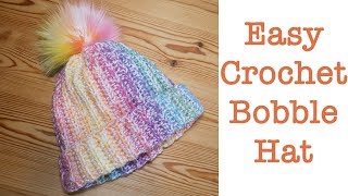 VERY EASY BOBBLE POM POM WINTER HAT 