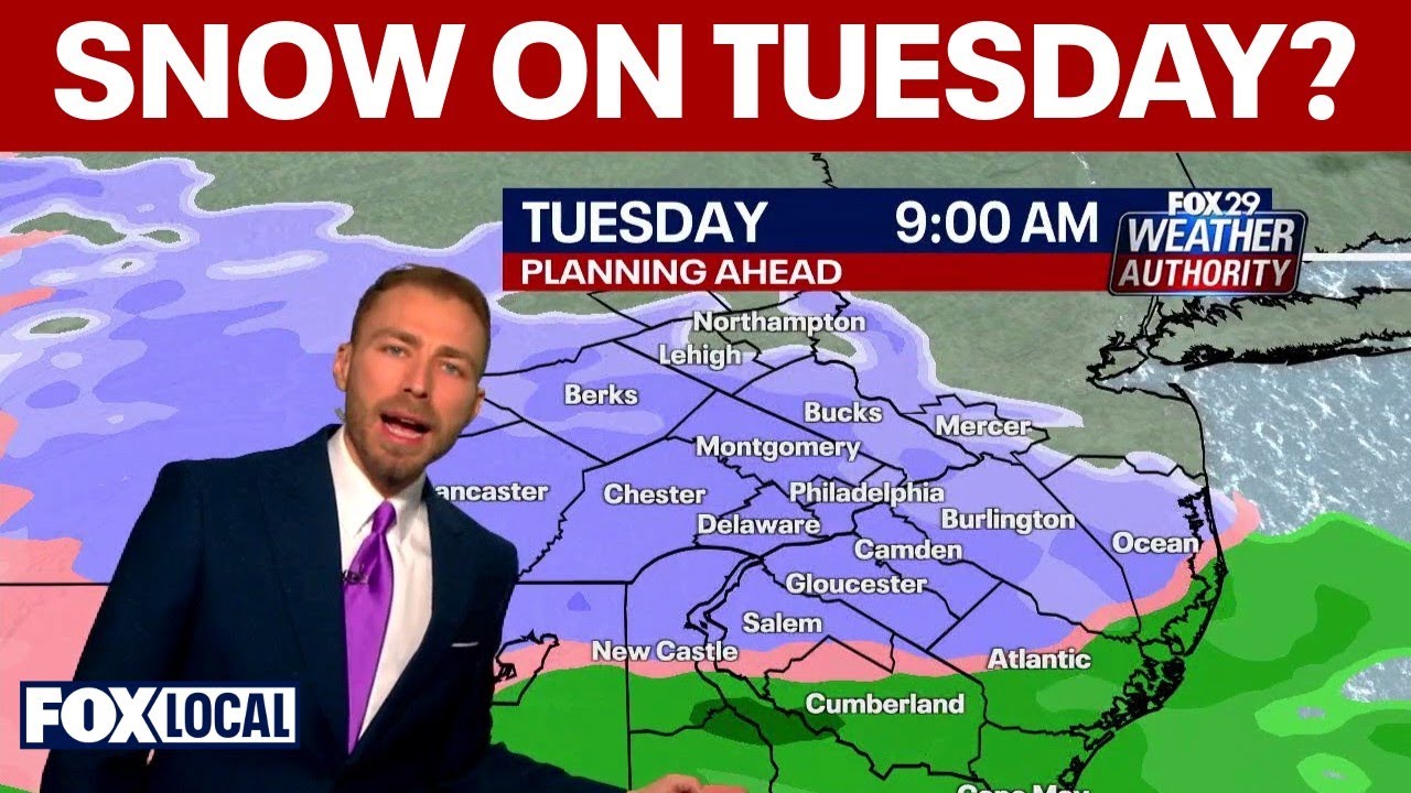 Light snow possible Tuesday morning across Philadelphia area