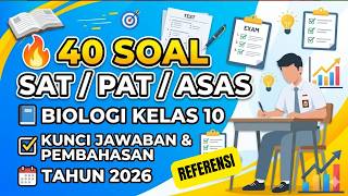 Soal SAT/PAT/ASAS  Genap Biologi Kelas 10 Tahun 2026 Kurikulum Merdeka (Referensi Kisi-Kisi)
