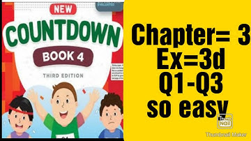 oxford ||new countdown book 4 third edition || Exercise 3d || Q1_Q3 ||complete