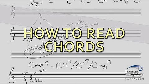 Reading Chord Symbols - Basic Music Theory Lessons at LAAPA