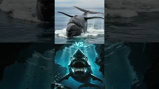 Megalodon vs Mosasaurus vs Kraken (Orca, Sperm Whale, Plesiosaurus, Pliosaurus) #shorts #battle