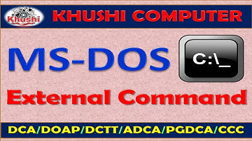 External Command of MS-DOS.
