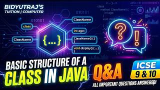 Top 30+ Java Questions: Structure of a Class | ICSE Board Exam Prep