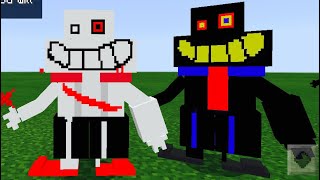 Geno Saness Vs. Error Saness In Minecraft Pe
