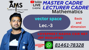vector space 3  master cadre ,Lecturer cadre Math | lecturer cadre math
