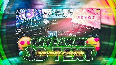 3D TEXT like @XenozEdit  alight motion AMV/EDIT [FREE PRESET] xml / 5mb link