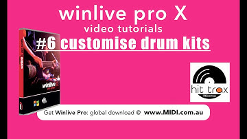 WinLive Pro Synth 10 #6 Edit /Customise Drum Kits