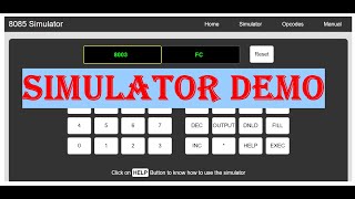 Information 8085 simulator Introduction and Problem News