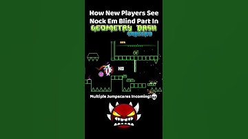 Nock Em Jumpscare Mixed in Geometry Dash! #shorts