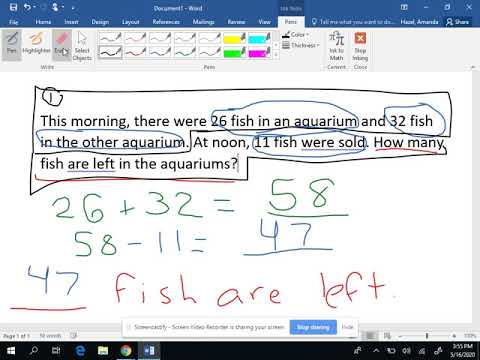 2-Step Addition and Subtraction Word Problems - YouTube