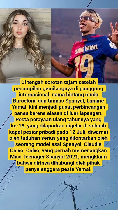 Pesta Ultah ke-18, Lamine Yamal Minta 12 Cewek Seksi dengan Bayaran Fantastis #shorts