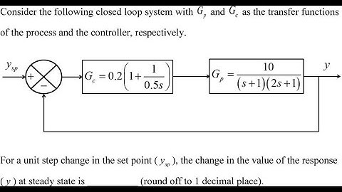 GATE 2020 Solution of Process Dynamic and Control