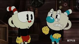 Cuphead And Mugman Return A Dragon Egg To Porkrind