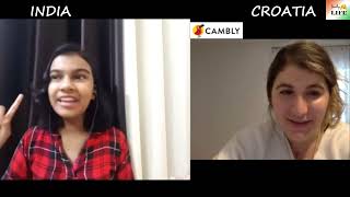 Cambly English Conversation #20 with lovely tutor from CROATIA | Adrija Biswas