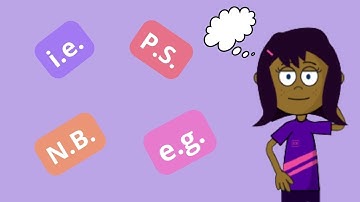 Difference between  i.e  e.g  N.B & P.S | Taths English