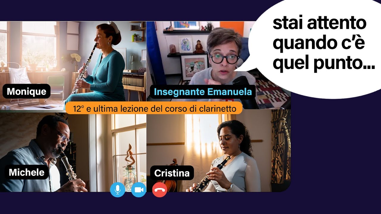 CORSO di CLARINETTO, come si SUONA dopo 12 LEZIONI ?