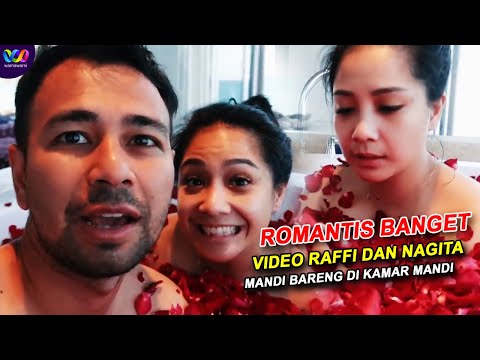 ROMANTIS BANGET!!! Raffi Ahmad dan Nagita Slavina Mandi Bareng di Kamar Mandi Dengan Air Bunga Mawar