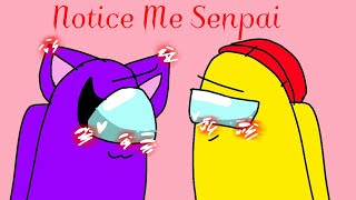 //Notice me senpai//yellow x purple// among us// Resimi