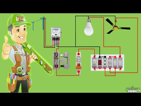 ELECTRICAL HOUSE WIRING WITH SWITCH BOARD CONNECTION