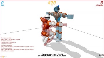 Toribash Moves: Aikido Tackle & 5 Turn Tackle