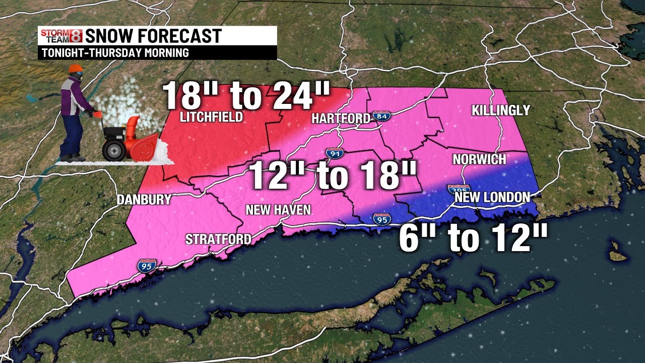 More Snow Expected in Parts of Conn. This Afternoon