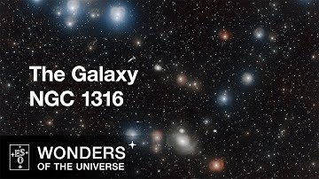 Panning across the galaxy NGC 1316