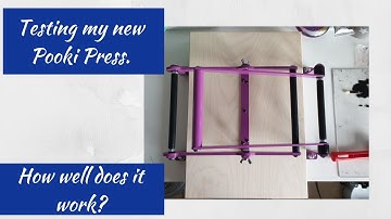 Printing my hare with my new Pooki Press.