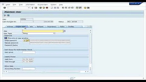 User copy in SAP
