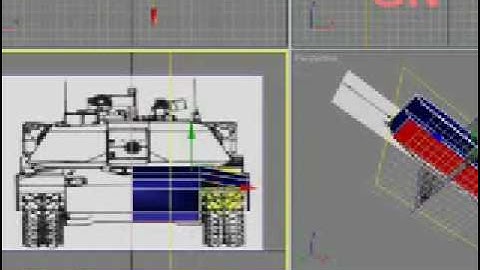 3D Studio Max Model a Tank Part 04
