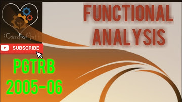PgTrb2005-06 |Functional Analysis |Previous solved questions