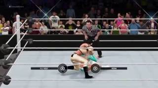 WWE2k16 SmackDown: Kelly Kelly vs Melina (w/ Maryse)