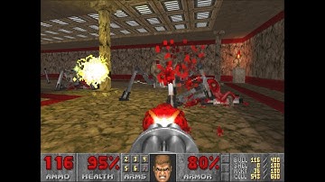 Doom 2 Evil Returns Level 20 UV Max in 20:40 (No name land, commentary)