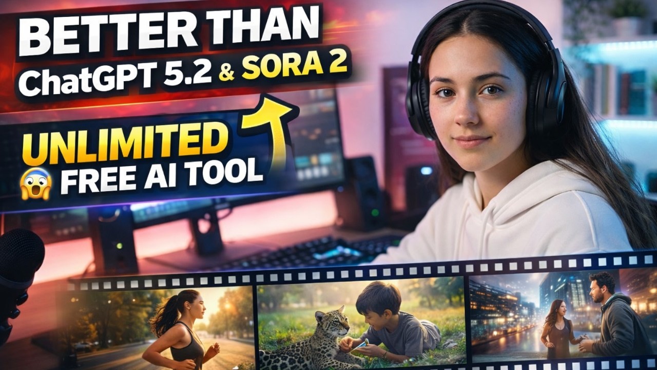 Unlimited FREE AI Video Generator (Better Than ChatGPT 5.2 & Sora 2)