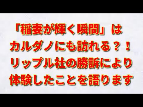 カルダノ(ADA)にも「稲妻が輝く瞬間」はきっとある。リップル社(XRP)の勝訴に学ぶ市場に居続けることの重要性。（注：取引所に放置は非推奨）