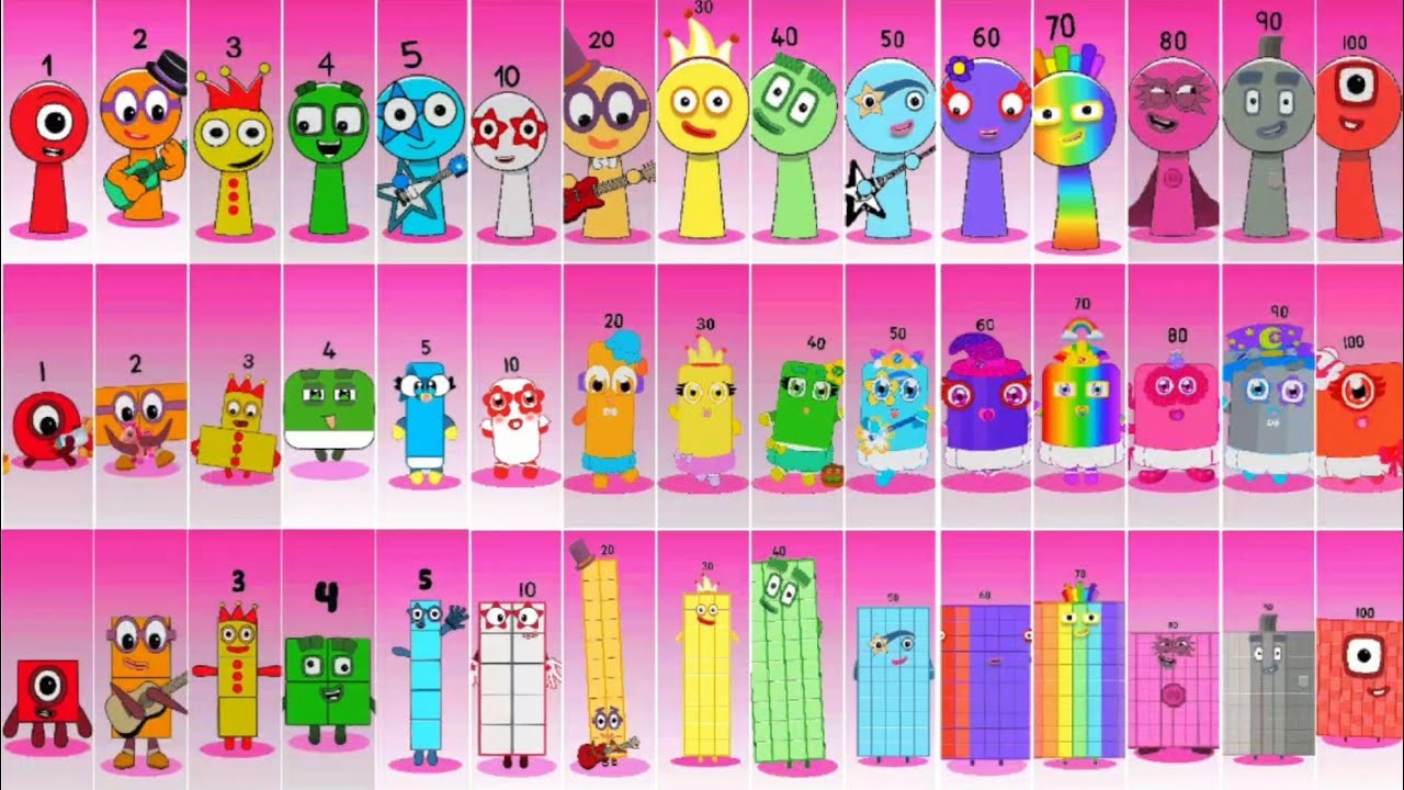 Incredibox Numberblocks 1 VS 100 | Compilation Incredibox 