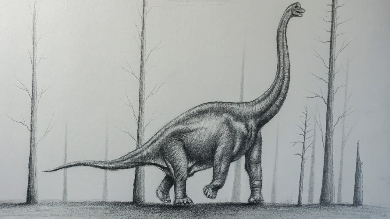 Cómo Dibujar un Dinosaurio Realista a Lápiz Paso a Paso - thptnganamst.edu.vn