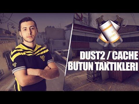 DUST2 & CACHE BÜTÜN TAKTİKLERİ (PEEK, FLASH, SMOKE, SAVUNMA)