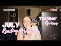 JULY READING WRAP-UP | THRILLER &amp; HORROR REVIEWS | 15 Books and 2 DNFs #julyreadingwrapup 