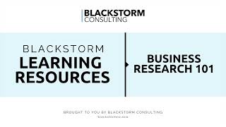 Business Research 101 [PART 1]