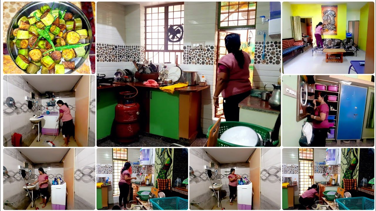 Aaj pure ghar ki ono kono ki acchiwali safai ker di|