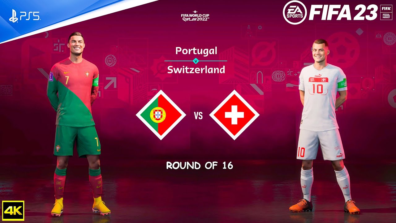 FIFA 23 - Portugal Vs Switzerland -  FIFA World Cup 2022 Qatar | Round Of 16 | PS5™ [4K 60FPS ]