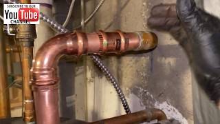 Piping on Indirect Water Heater Leaking  Milwaukee Propress to the Rescue